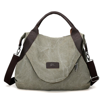 Large Capacity Ladies Canvas Single Shoulder Crossbody Bag