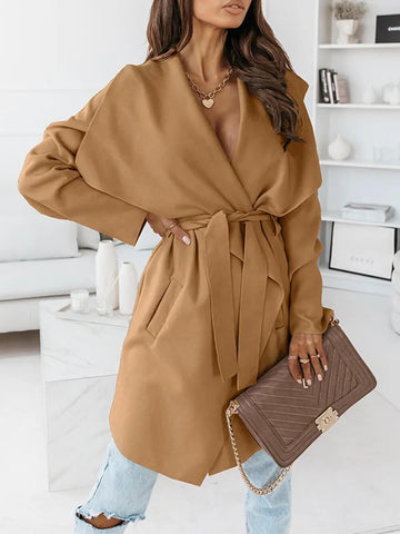 Long Sleeve Tie Cardigan Jacket
