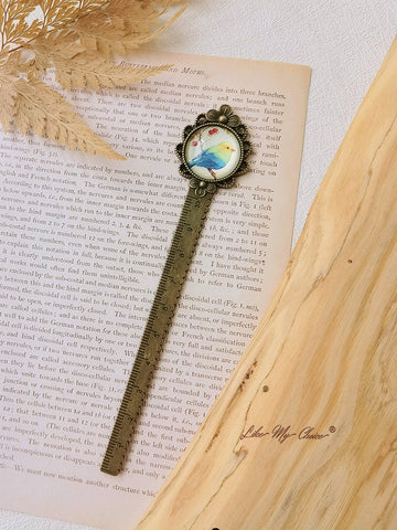 LikeMyChoice? Flower and Bird Retro Metal Bookmark