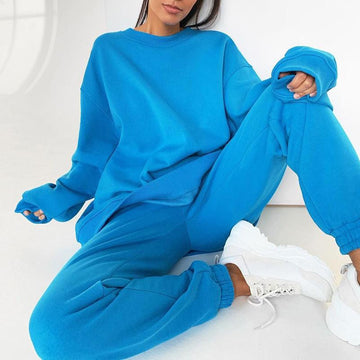 🔥Christmas Sale 🎁🎄-50% OFF-Ladies sports plus cashmere leisure suit