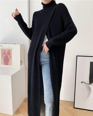 🔥Christmas Sale 🎁🎄-50% OFF-Slim-Fit Sweater With High Neck Long Skirt And Pullover
