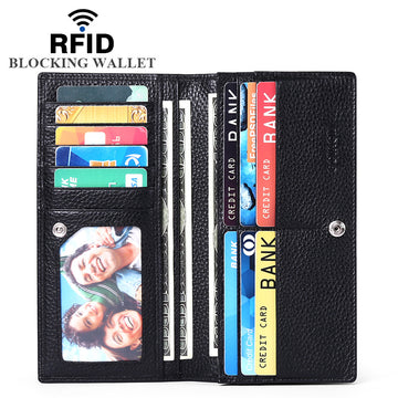 Anti-theft Brush Ladies Long Wallet Ultra-thin