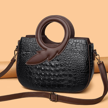 New Fashion Joker Banquet Retro Crocodile Single Shoulder Crossbody Bag