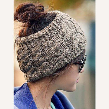 🔥Christmas Sale 🎁🎄-50% OFF-Autumn And Winter Fashion Hairpin Ski Cap Handmade Knitted Headband