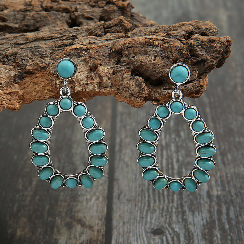 Vintage Turquoise Drop Earrings