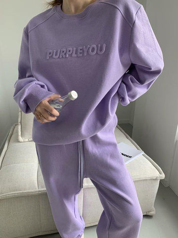 🔥Christmas Sale 🎁🎄-50% OFF-Purple Loose Casual Tracksuit