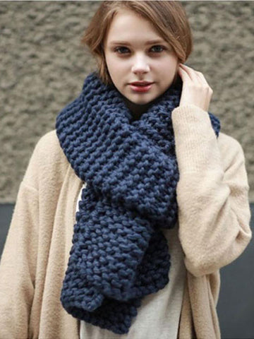 🔥Christmas Sale 🎁🎄-50% OFF-Pure Color Wool Scarf Warm Scarf