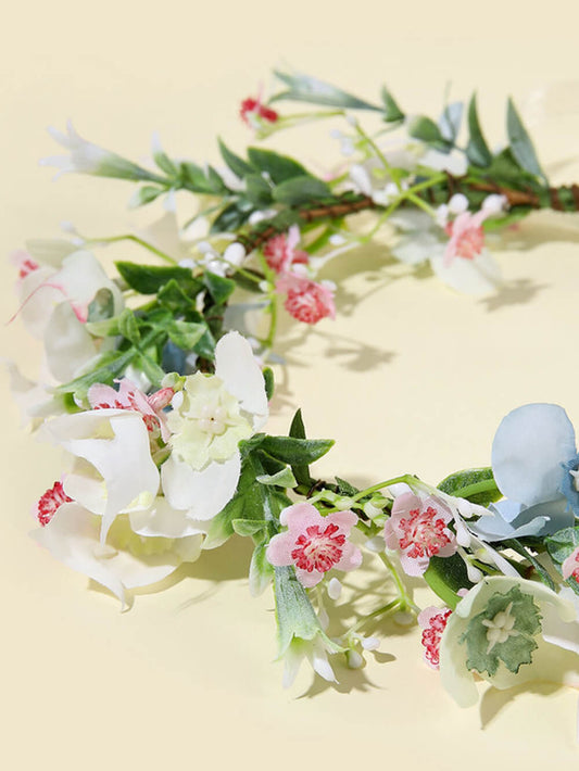 Bridal Flower Crown - Camellias & White Magnolia