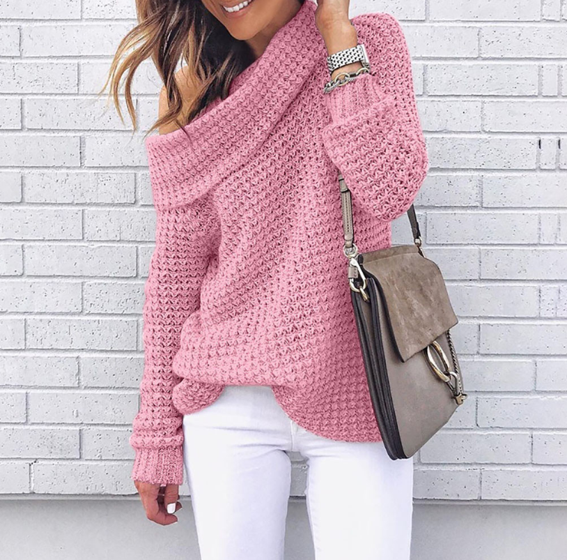 🔥Christmas Sale 🎁🎄-50% OFF-Elegant Off Shoulder Sweater