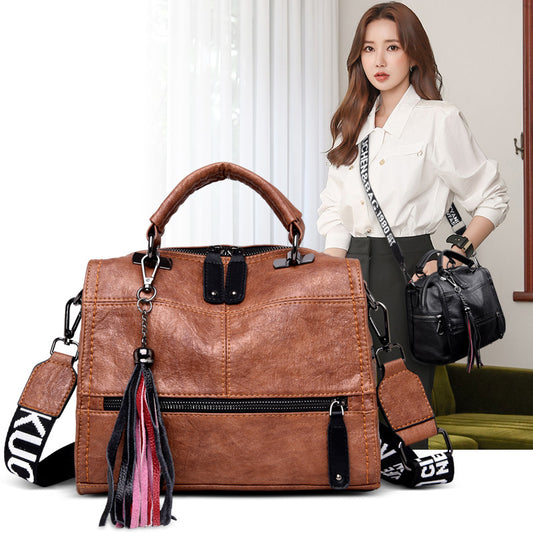 Soft Leather Fashion Tote