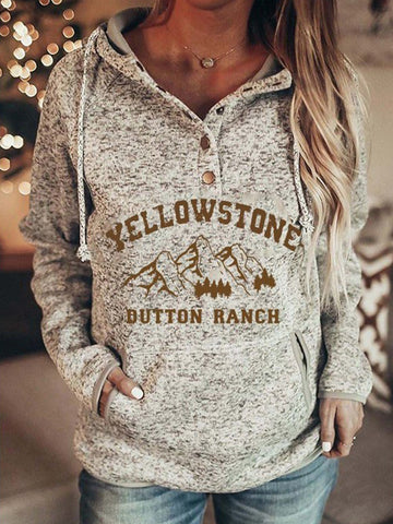 Women's Yellowstone Cowboy Hooded Sweater