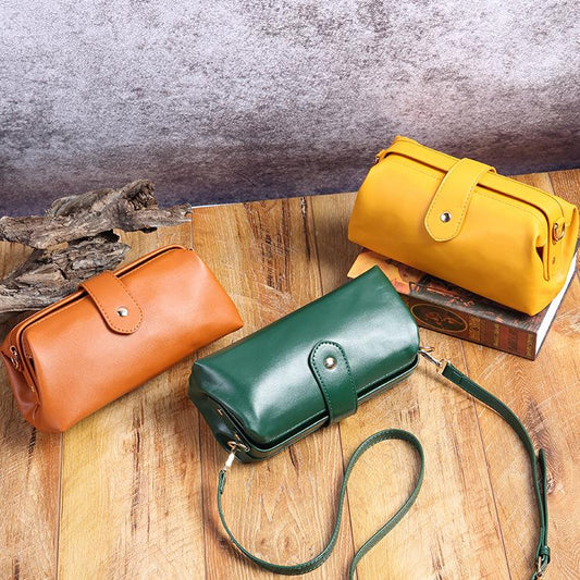 Retro Handmade Soft Mouth Bag Casual Mini Ladies Slung Bag