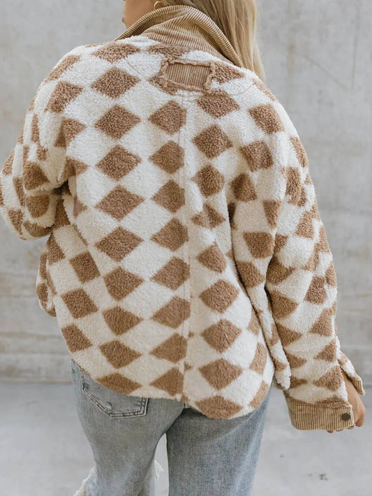 Fashion Plush Zipper Jacket