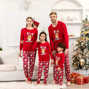 Reindeer and Santa Christmas Matching Set