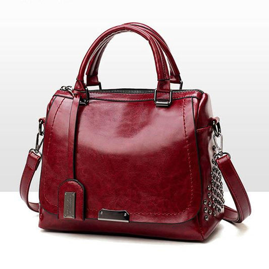 Ladies Soft Leather Fashion All-match Messenger Bag