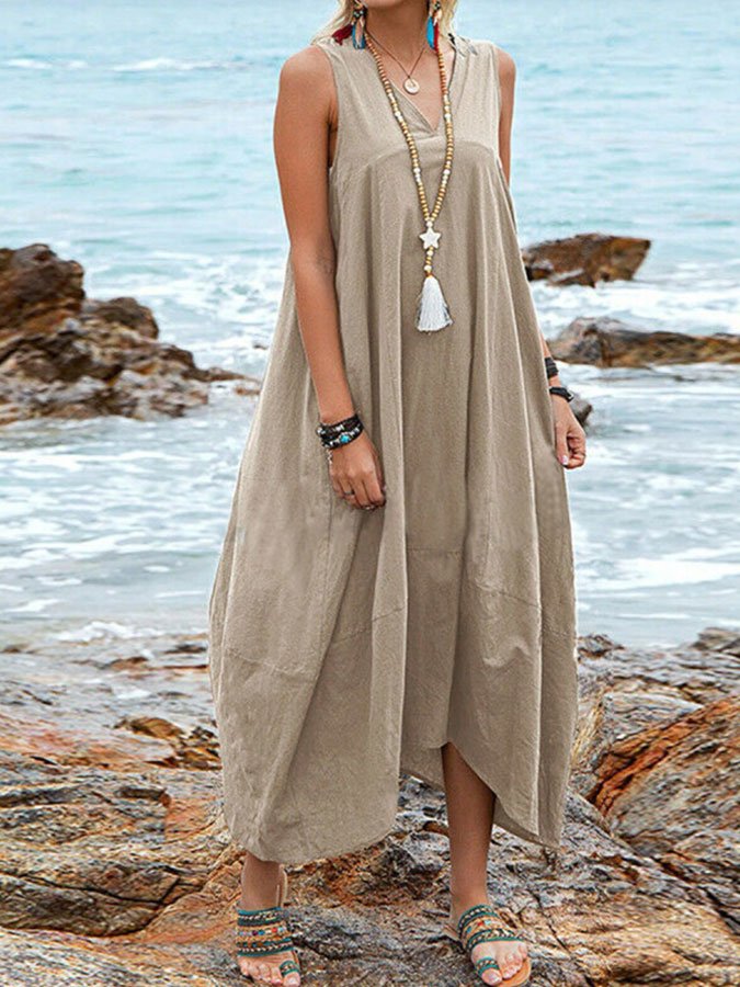 Loose Casual Pocket Dress