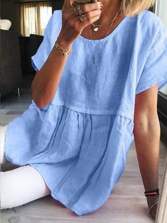 Women's Loose Casual Short Sleeved Dress