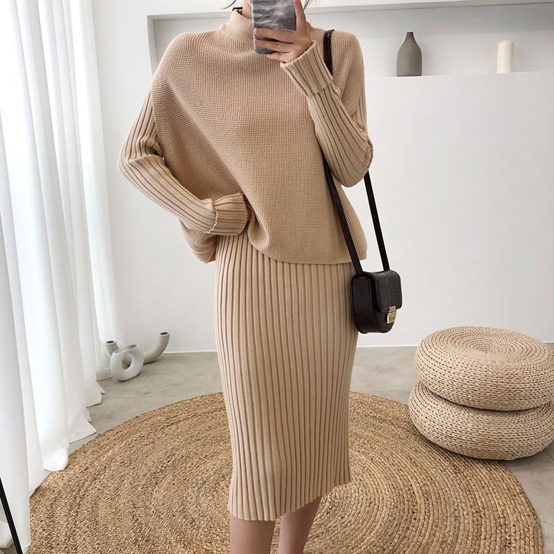 🔥Christmas Sale 🎁🎄-50% OFF-Split Knitted Sweater Two-Piece Dress