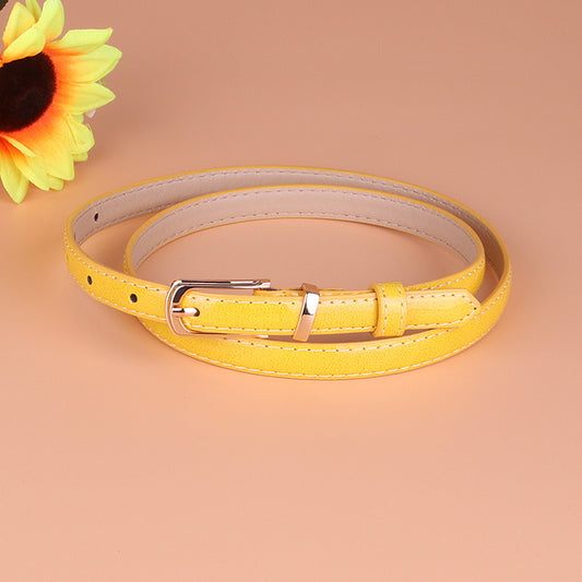 Candy-colored Women's Pin Buckle Belt