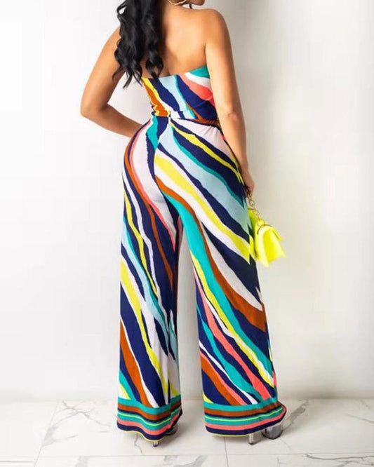 Wide Leg High Waist Jumpsuit