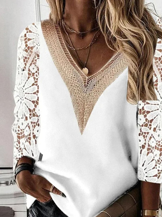 Lace Trim Panel Top