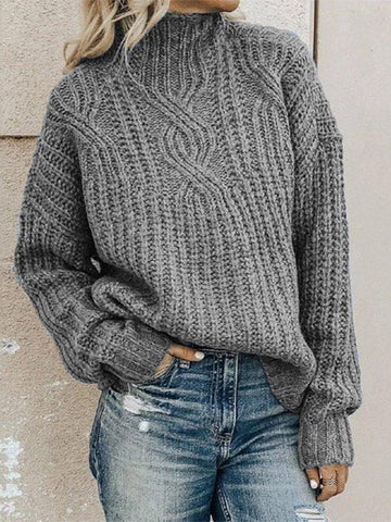 🔥Christmas Sale 🎁🎄-50% OFF-Casual Half High Neck Sweater