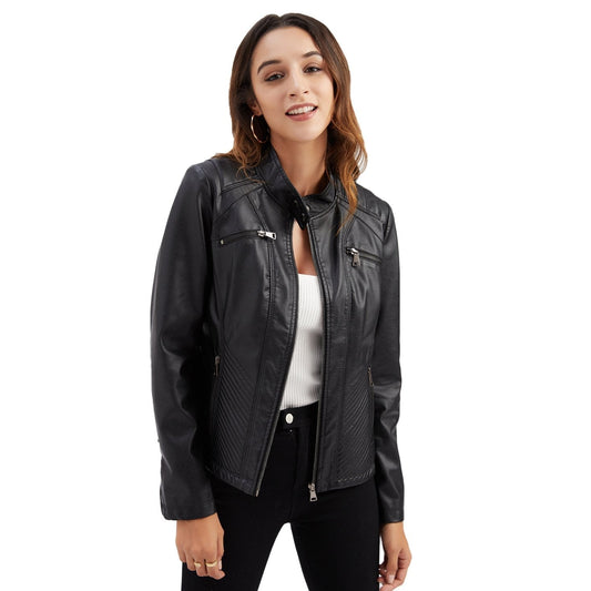 Lady Short Jacket Spring Jacket Motor Biker