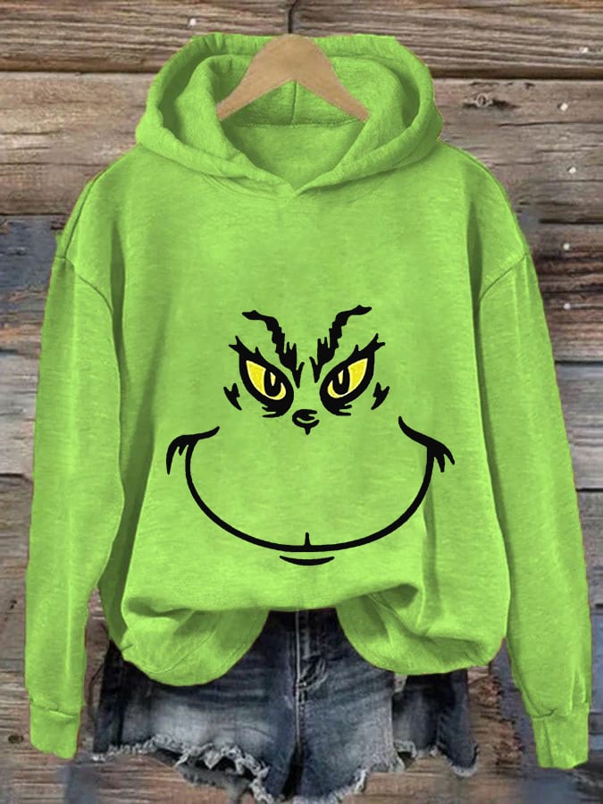 Women's Christmas Print Casual Hoodie