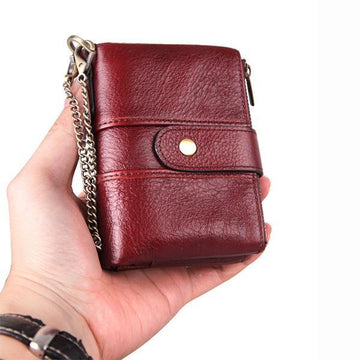 GenuineLeather Anti-theft Retro Wallet