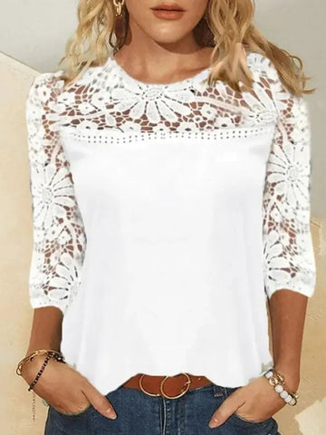 Lace Trim Panel Top