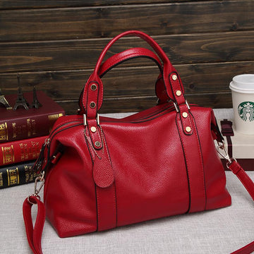 New Women's Bag Trend Joker Fashion Boston Bag Ladies Hand Shoulder Slung Pillow Bag