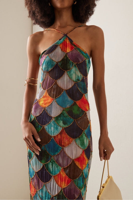 Rainbow Fish Maxi Dress