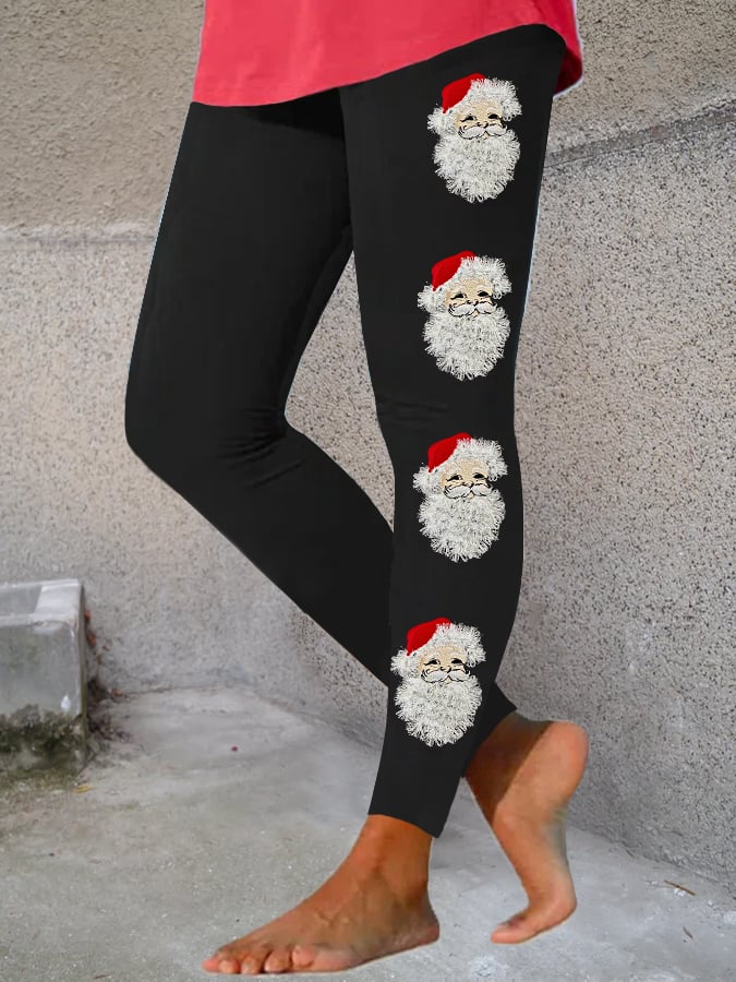 Women's Santa Claus Merry Christmas Leggings