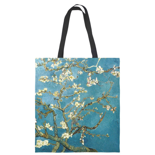 Van Gogh starry sky canvas tote bag