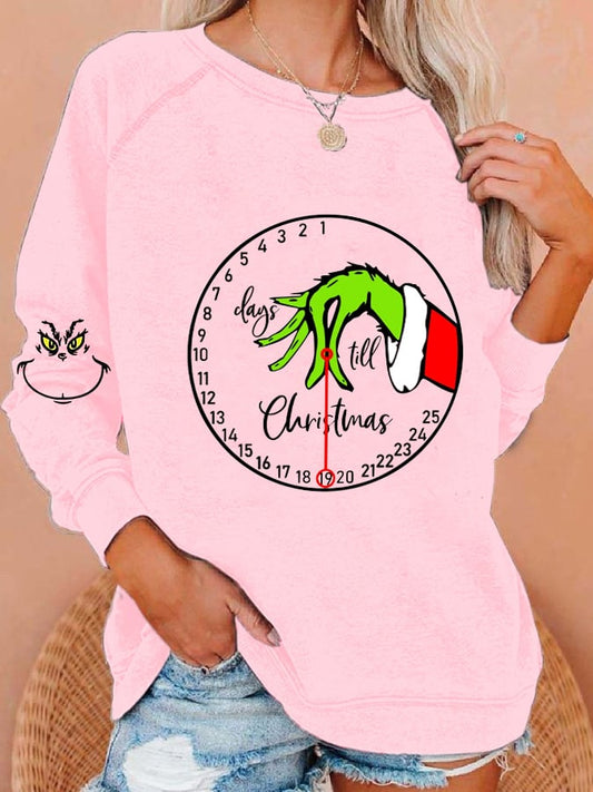 Women's Day Still Christmas Print Casual Sweatshirt