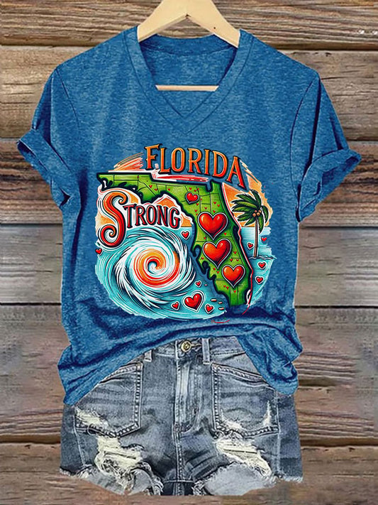 Women's Florida Strong Print T-Shirt