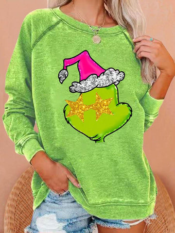 Women's Christmas Graphic Print Sweatshirt