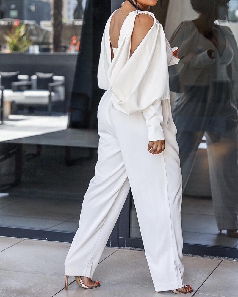 Fashion Open Back Jumpsuit