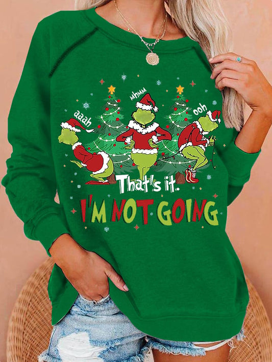 Women's  Christmas Print Long Sleeve Sweatshirt