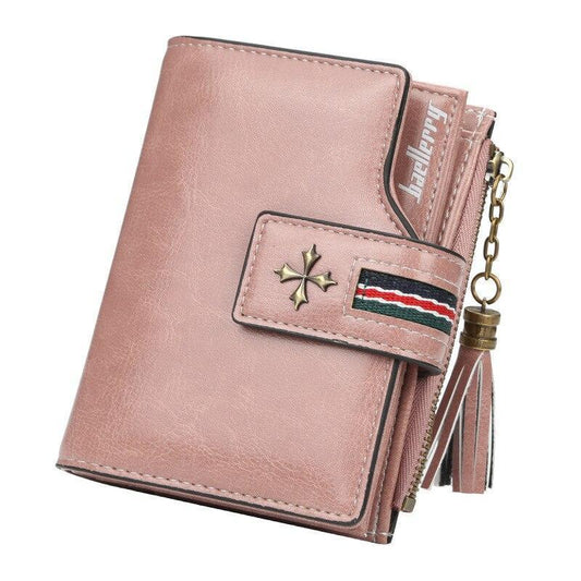 Women Oil Wax Leather Small Wallet