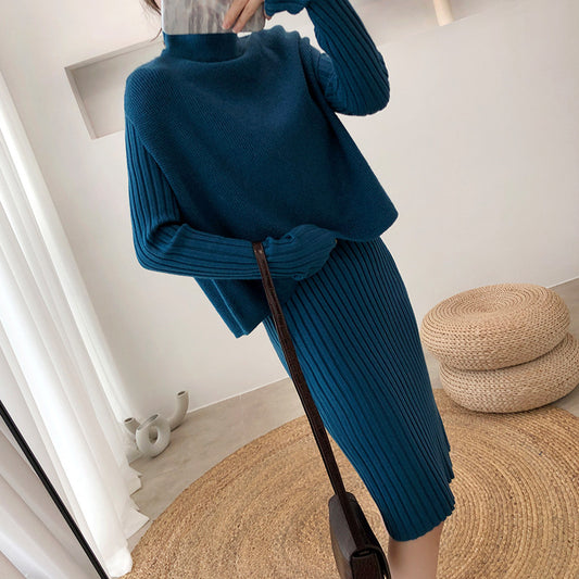 🔥Christmas Sale 🎁🎄-50% OFF-Split Knitted Sweater Two-Piece Dress