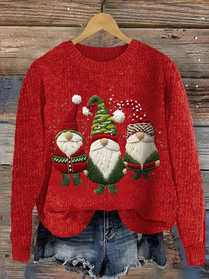 Women's Christmas  Print Crew Neck Sweatshirt