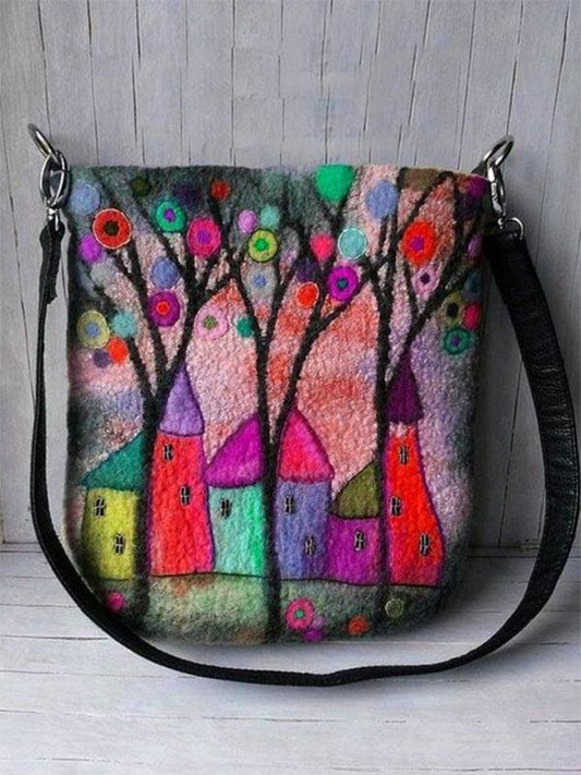 Women's fashion wild printed crossbody bag