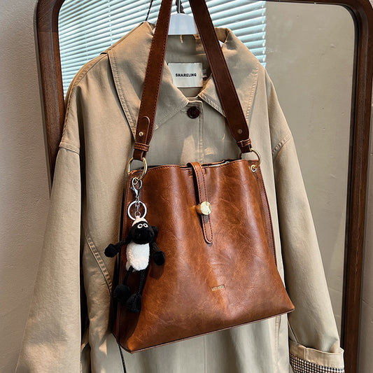 Vintage Bucket Bag High Capacity Premium Touche Shoulder Bag