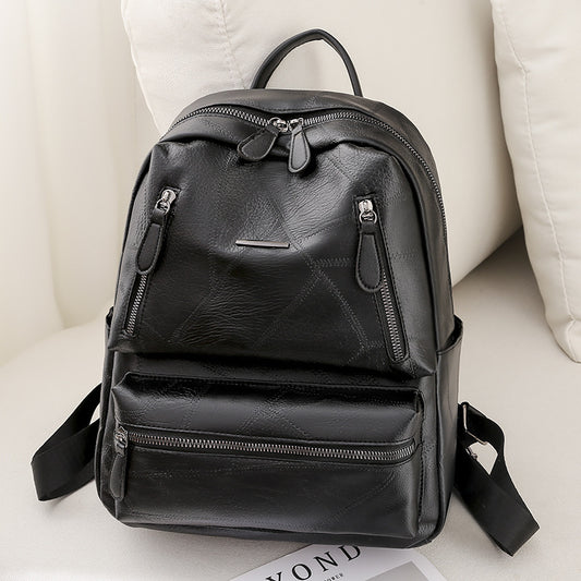 Soft Leather Shoulder Travel Bag