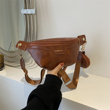 Solid Color Fashion Casual Foreign Style Small Hanging Bag