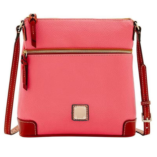 Retro Pebble Grained Lychee Crossbody Bag