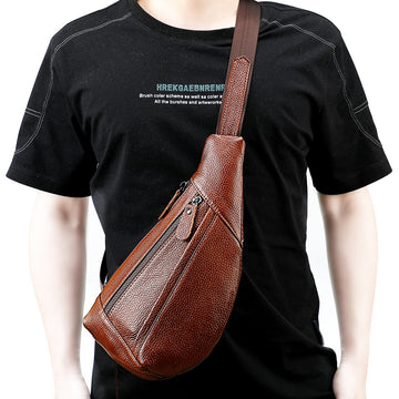 Leather Shoulder Bag Men