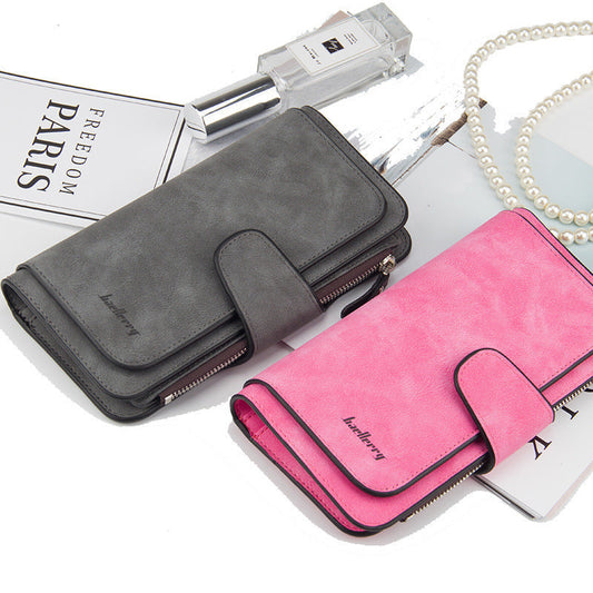 Long Buckle Ladies Wallet Coin Purse Multi-color Card Mobile Phone Bag Hand Bag Card Bag