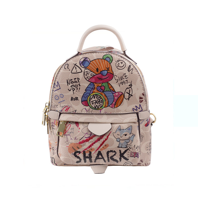 Graffiti Satchel Crossbody Bag